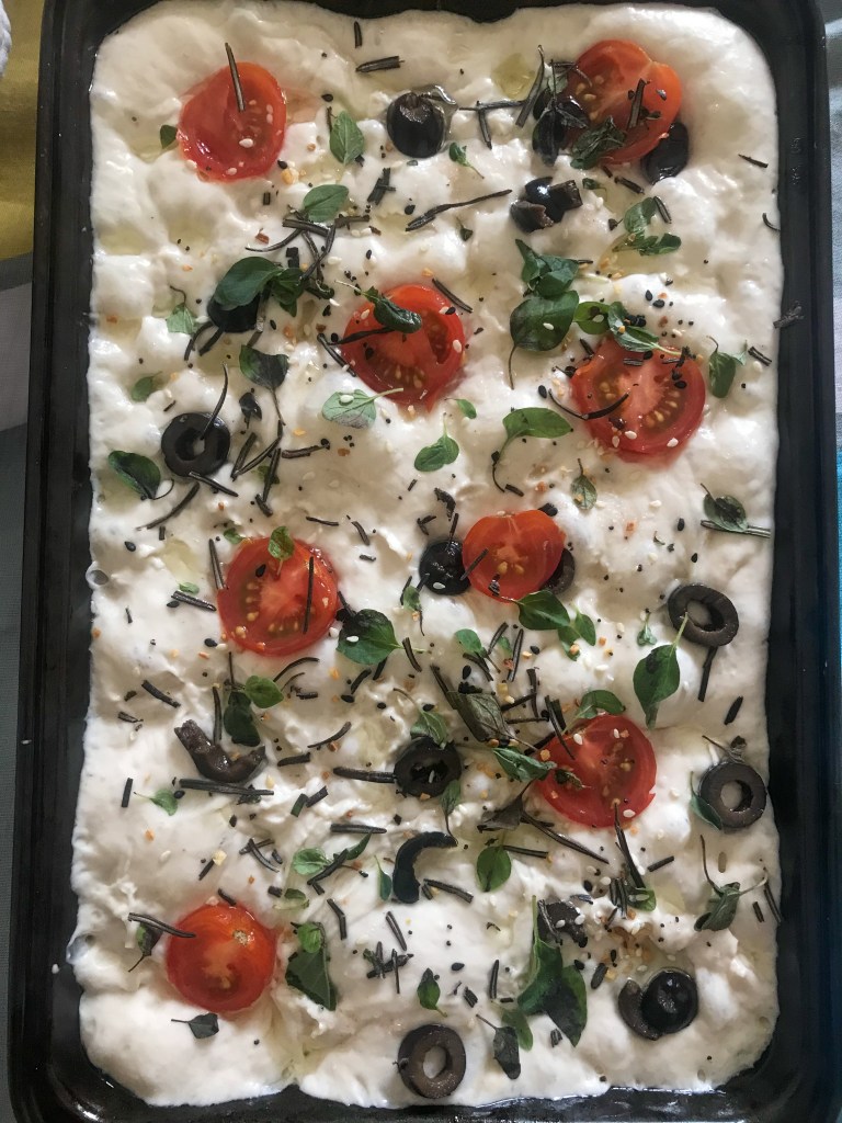 Sourdough focaccia dough