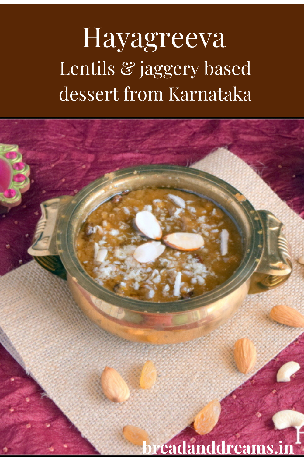 Lentil & jaggery based dessert from Karnataka