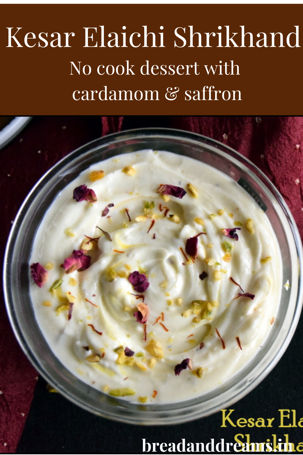 Saffron & cardamom flavoured shrikhand